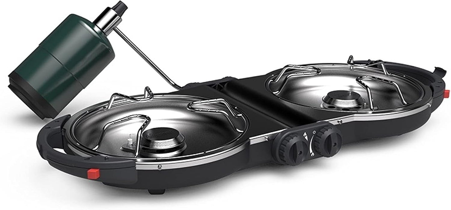 Coleman Fold ‘N Go 2-Burner Propane Stove, Dual Adjustable Burners with 20,000 BTUs of Power & InstaStart Ignition, Great for Camping, Tailgating, Grilling, & More