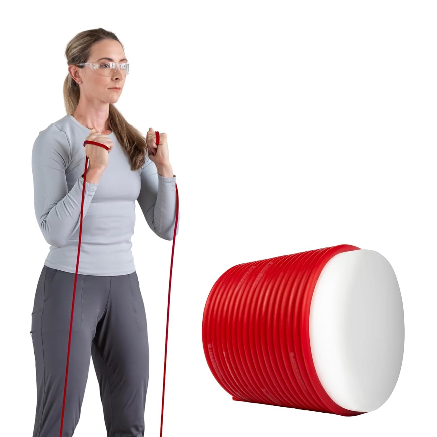 THERABAND Latex Resistance Tubing, Green, Heavy, Level 3, 25 ft Roll, Professional Grade for Upper and Lower Body Workouts, Cut-to-Length, Color-Coded Resistance Levels