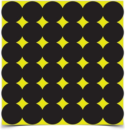 BIRCHWOOD CASEY Shoot-N-C 1" Black Repair Pasters for Shooting Targets - Highly Visible Instant Feedback Self-Adhesive Reactive Targets for Indoor & Outdoor Shooting - 432 Targets