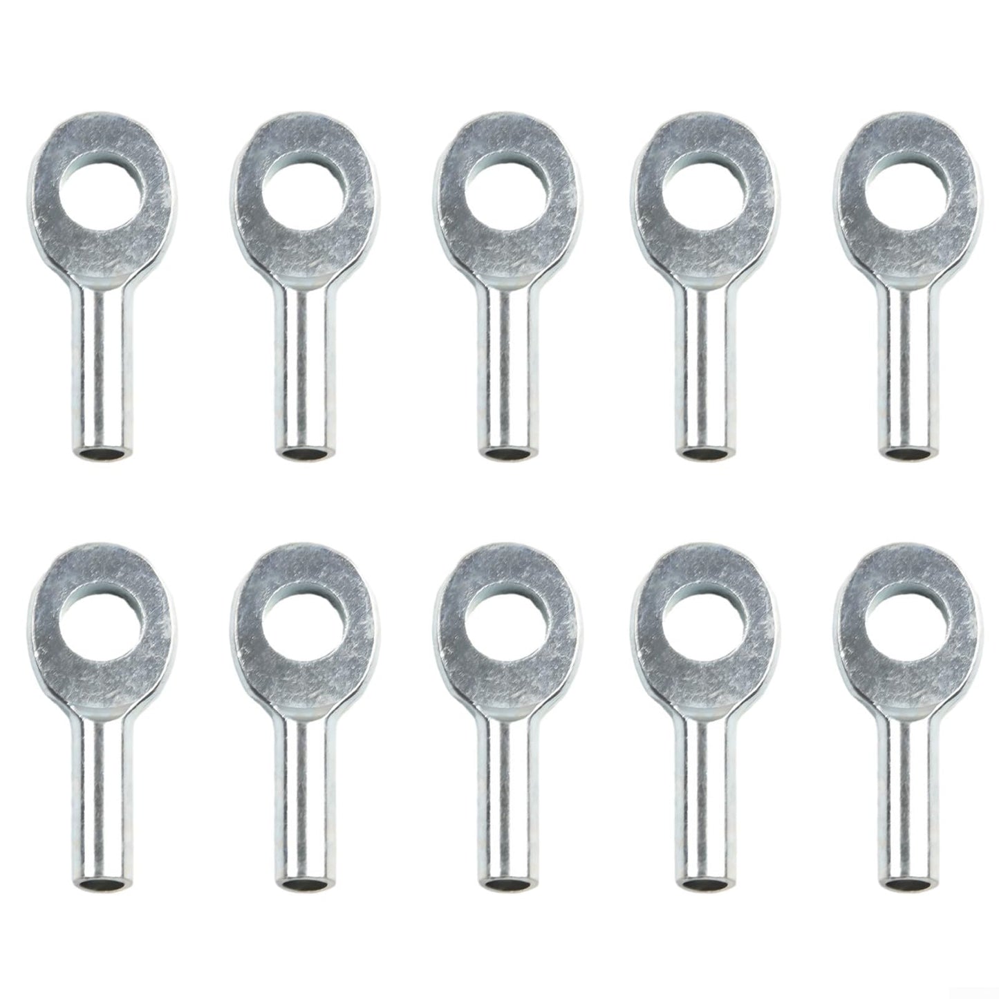 10 Pcs Gym Pulley Machine Cable Eyelet Terminal Interface Port, Gym Machine Accessories For 5Mm/6mm Cable Ball Stopper Interface Port Components For Various Equipment Cables(6mm)