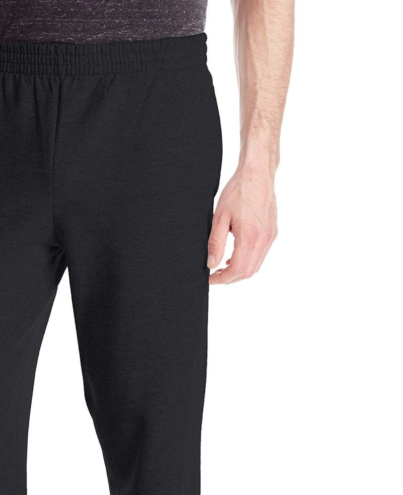 Fruit of the Loom Men's Fleece Sweatpants, Black, X-Large
