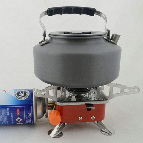 Camping Stove TOPINCN Portable Mini Outdoor Folding Metal Camping Gas Stove Windproof Furnace Backpacking Hiking