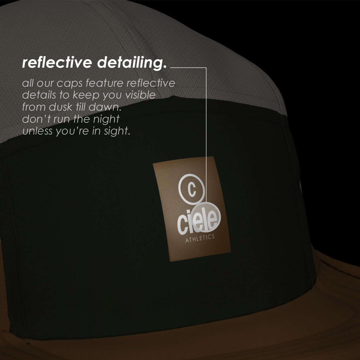 Ciele Athletics GOCap C Plus Box - Reflective Washable Moisture Wicking Hat with Sun Protection, Running Hat for Men and Women - Silo