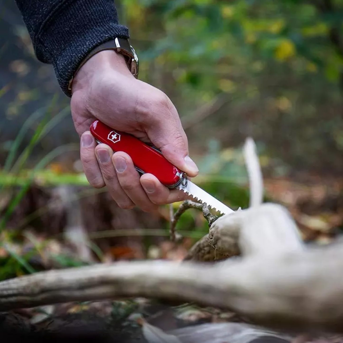 Victorinox Swiss Champ Swiss Army Knife, 33 Functions, Swiss Made Pocket Knife with Large Blade, Screwdriver, Chisel and Combination Pliers - Red