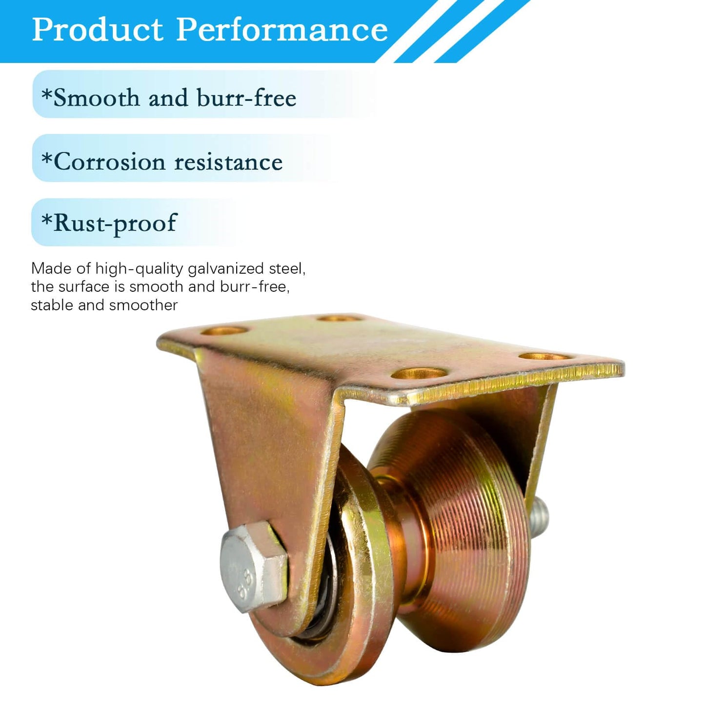 31mm Small Pulley Wheel Galvanize for Rope, Ball Bearing Inside, for Wire Rope Guides, Light Lifting, Clothesline, Winch, 4 Pack
