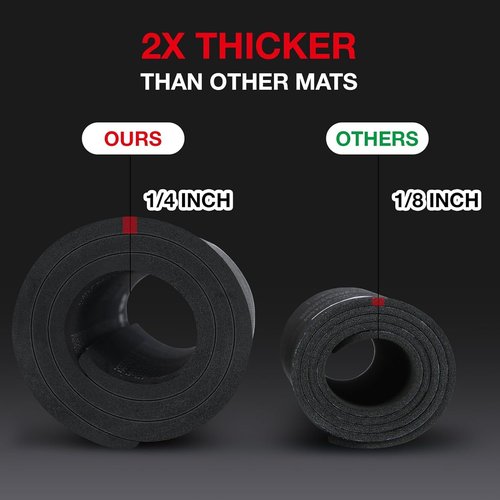Cleaning Mat, 2X Thicker and Large Gun Mat with Anti-Slip, Oil Resistant Black