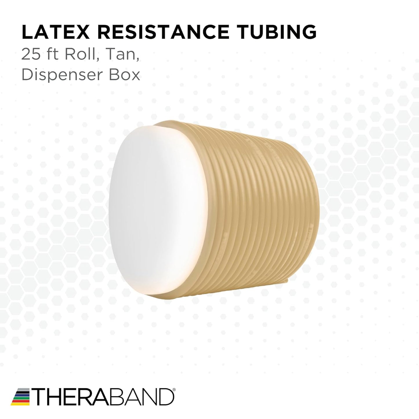 THERABAND Latex Resistance Tubing, Green, Heavy, Level 3, 25 ft Roll, Professional Grade for Upper and Lower Body Workouts, Cut-to-Length, Color-Coded Resistance Levels
