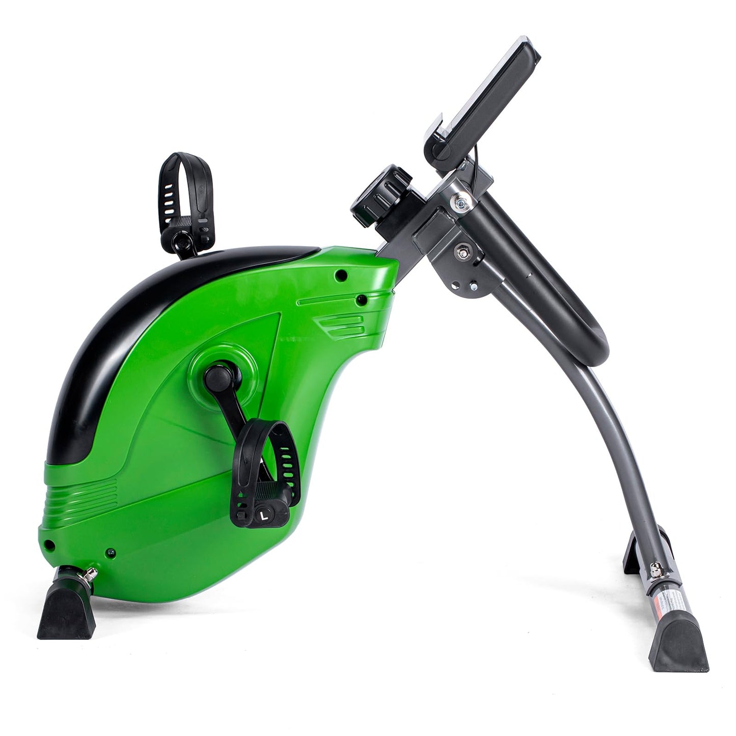 HYTY Mini Exercise Bike, Folding Pedal Trainer, Dual Function Pedal Exerciser with Digital Monitor and Carrying Handle, Display for Arms and Legs Workout