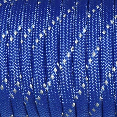 1pcs 550 Reflective Paracord 7 Core Parachute Cord 100FT Strand for Buckles Bracelet Light Grey(Light Grey)
