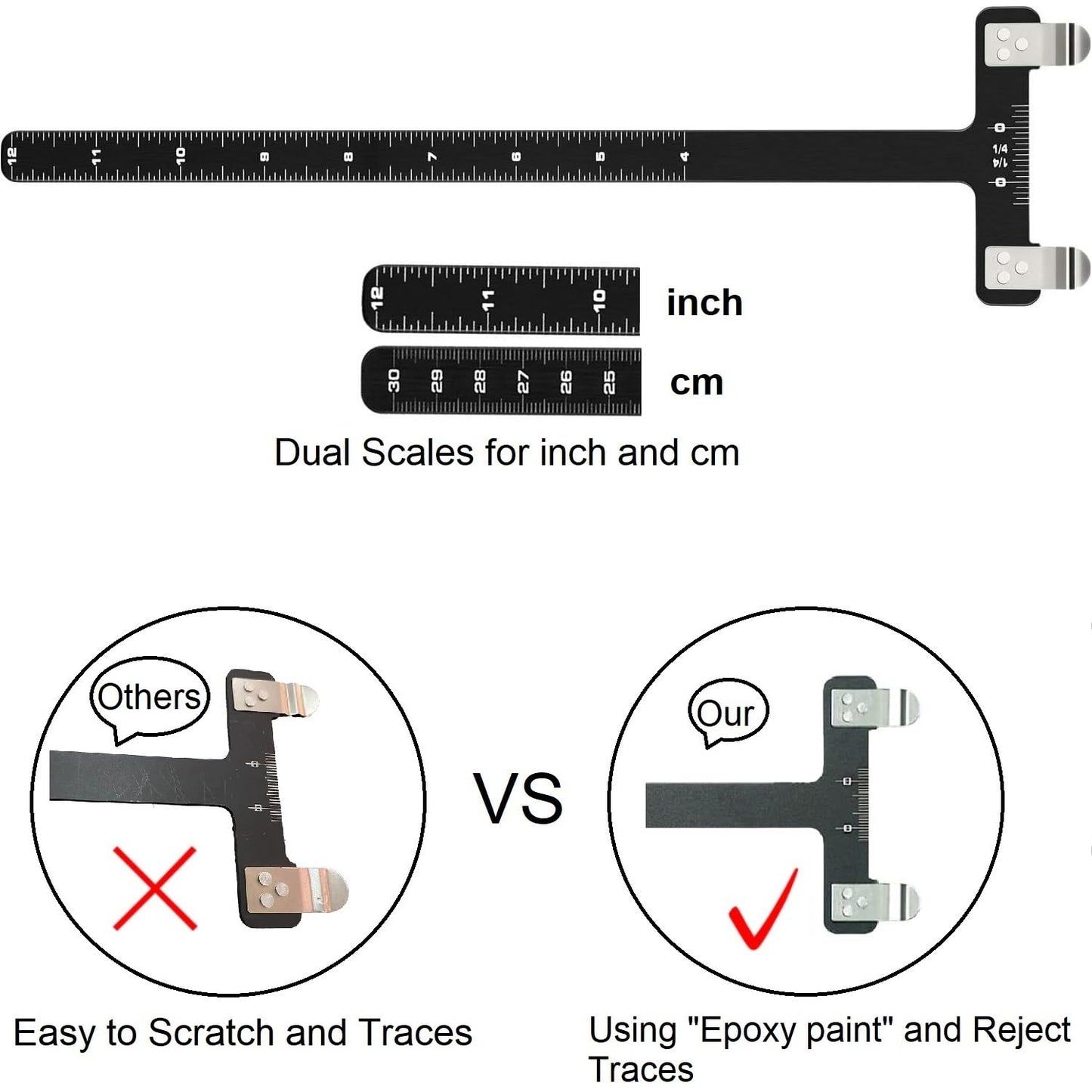 AHOSOUTLY Archery Bow String Nocking Points Set with T Square Ruler Nocking Buckle Pliers and 8pcs Nocking Buckle Set,for Recurve and Compound Bowstring Accessories…
