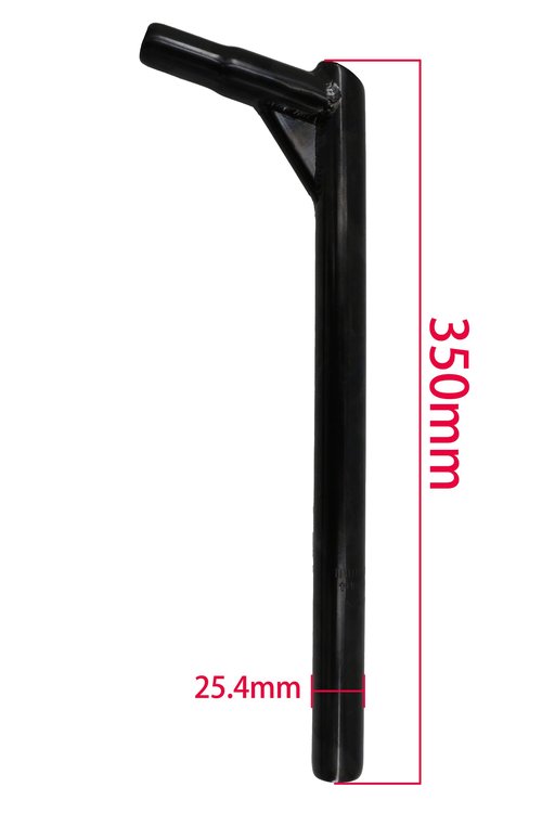OOAFOAF BMX Bike Seat Post φ25.4mm*350mm Steel Seat Tube for BMX