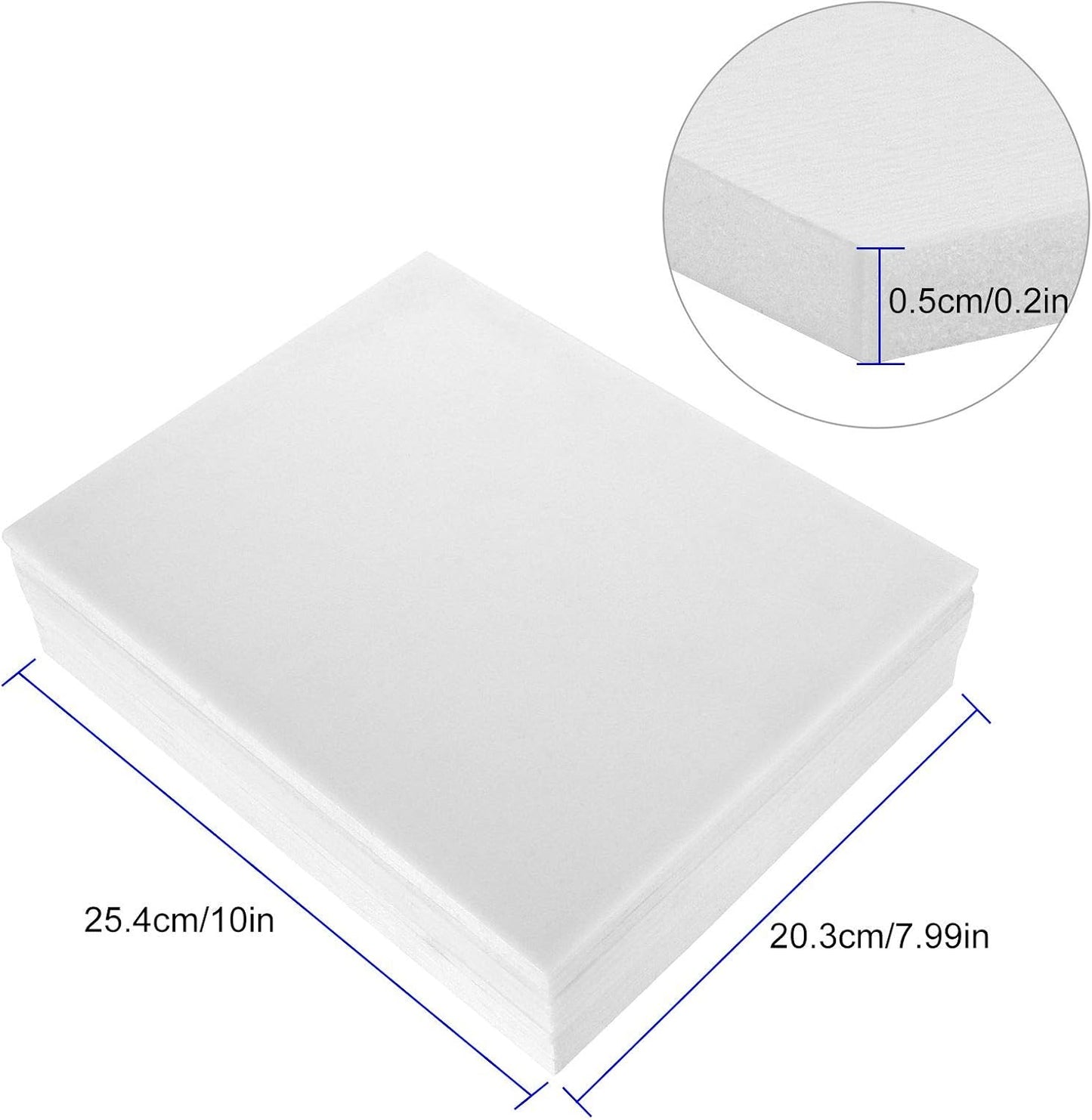 30 Pack Foam Boards 8x10 Inch Foam Core Backing Board White 1/5" Thickness Mat Board Polystyrene Poster Board Signboard Perfect for Presentations School Office & Art Projects