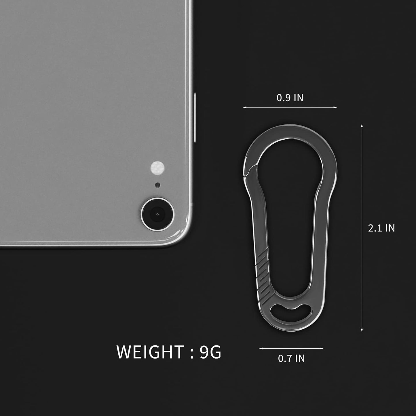 1981LIFE YSK011 2pack Carabiner Keychain Clip for Keys, Heavy Duty Car Key Chains Organizer for Men and Women