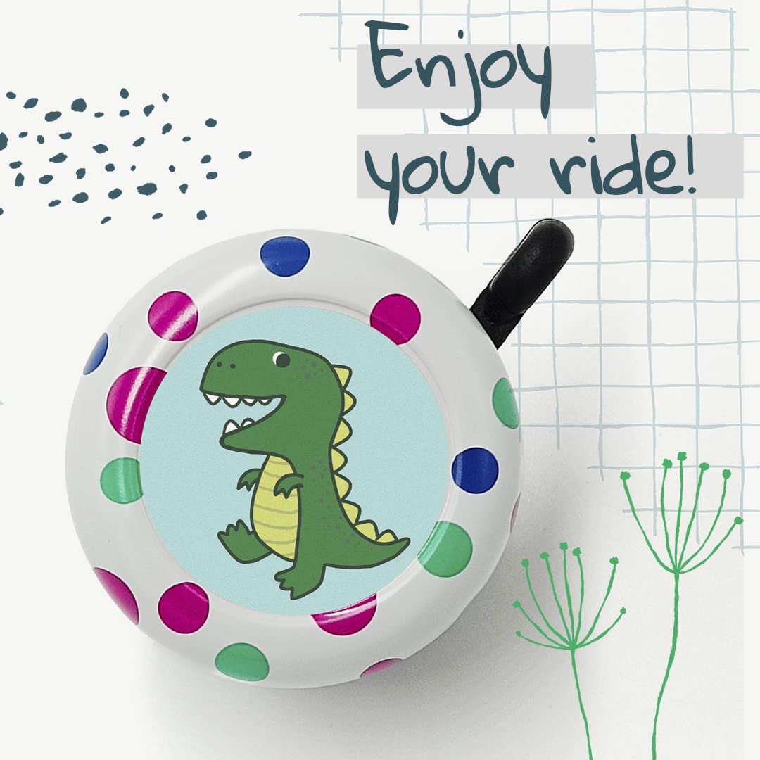 ONIPAX Bike Bell Loud Sound Colorful Animals Cartoon Adorable Kid Girl Boy Cycling Ring