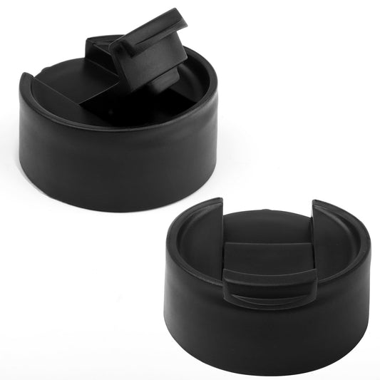 2Pcs Flip Lid for Hydro Flask 12 16 18 20 32 40 64 oz Wide Mouth Water Bottles,BPA Free Replacement Lid Cap with Button Lock for Hydroflask,Thermoflask,Iron Flask and More 2.28" Wide Mouth Bottles