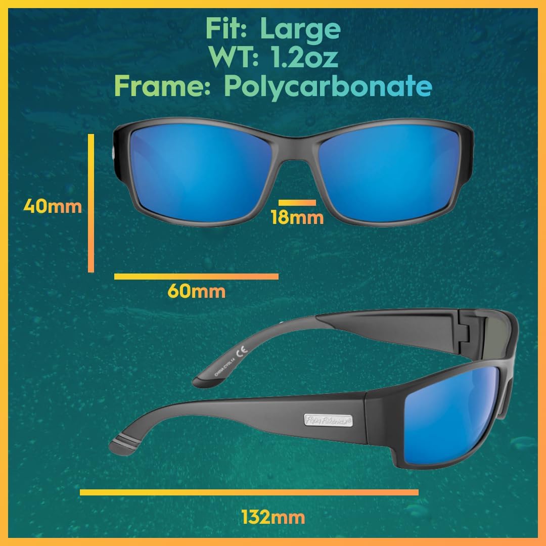 Flying Fisherman Razor Polarized Sunglasses with AcuTint UV Blocker for Fishing and Outdoor Sports