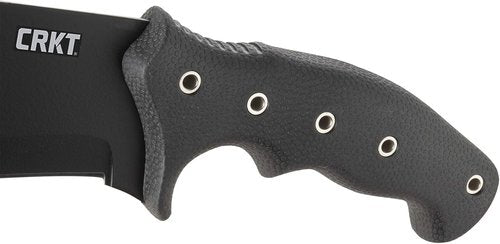 CRKT Halfachance Fixed Blade Parang Machete: 18 Inch Black Powder Coated Carbon Steel Parang Style Blade with Nylon Sheath for Survival, Hunting & Camping K920KKP