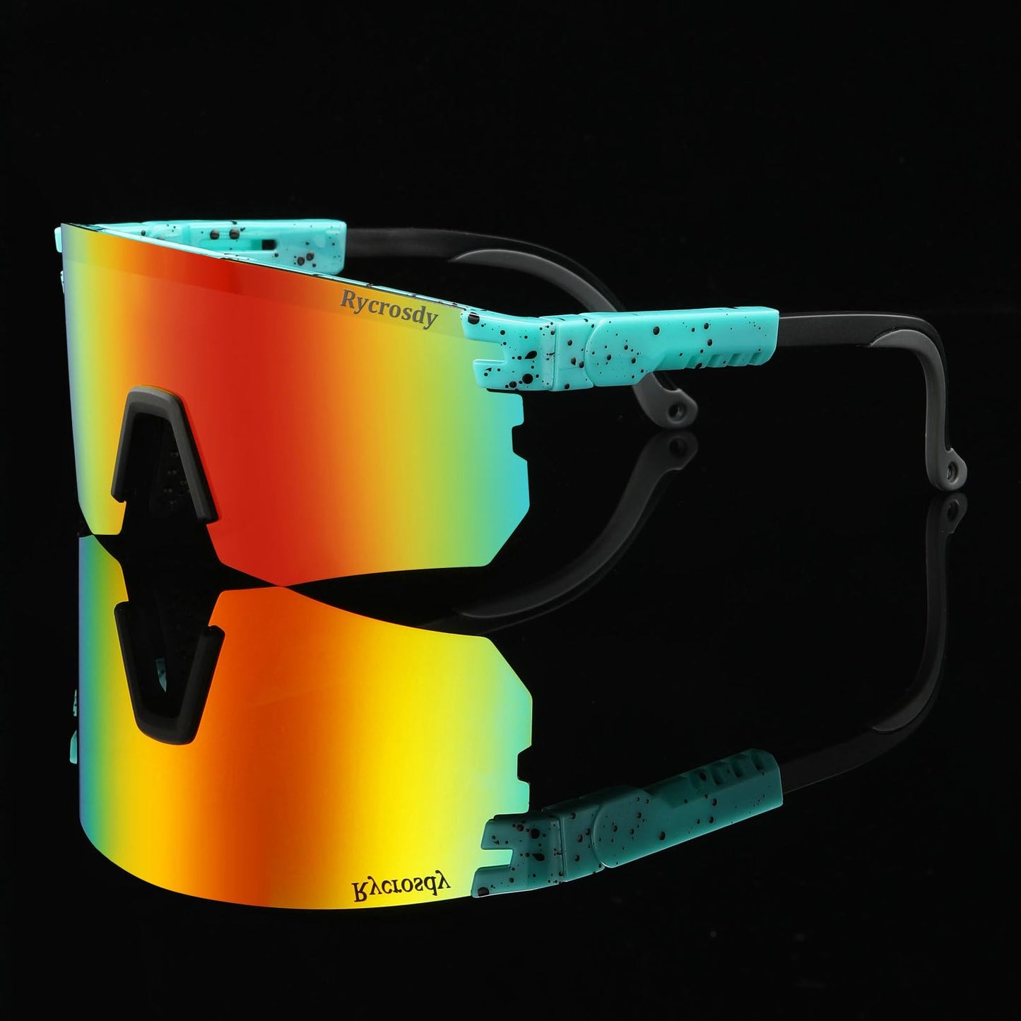Rycrosdy Two Sizes Polarized Sunglasses UV400 For Adults Youth Men Women Outdoor Sport Baseball Cycling Glasses - JA29
