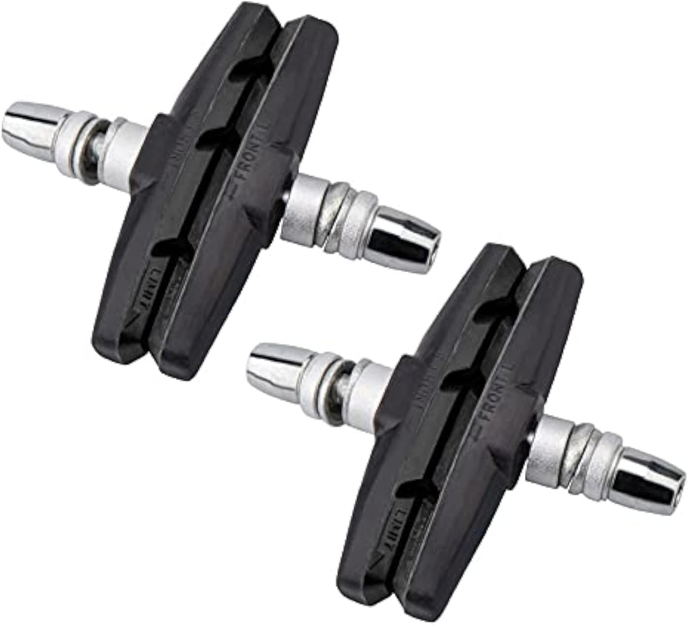 2 Pairs (4 Pieces) MTB Bike Cycle Bicycle Rubber V-Brake Pads No-Noise No-Skid, 70mm