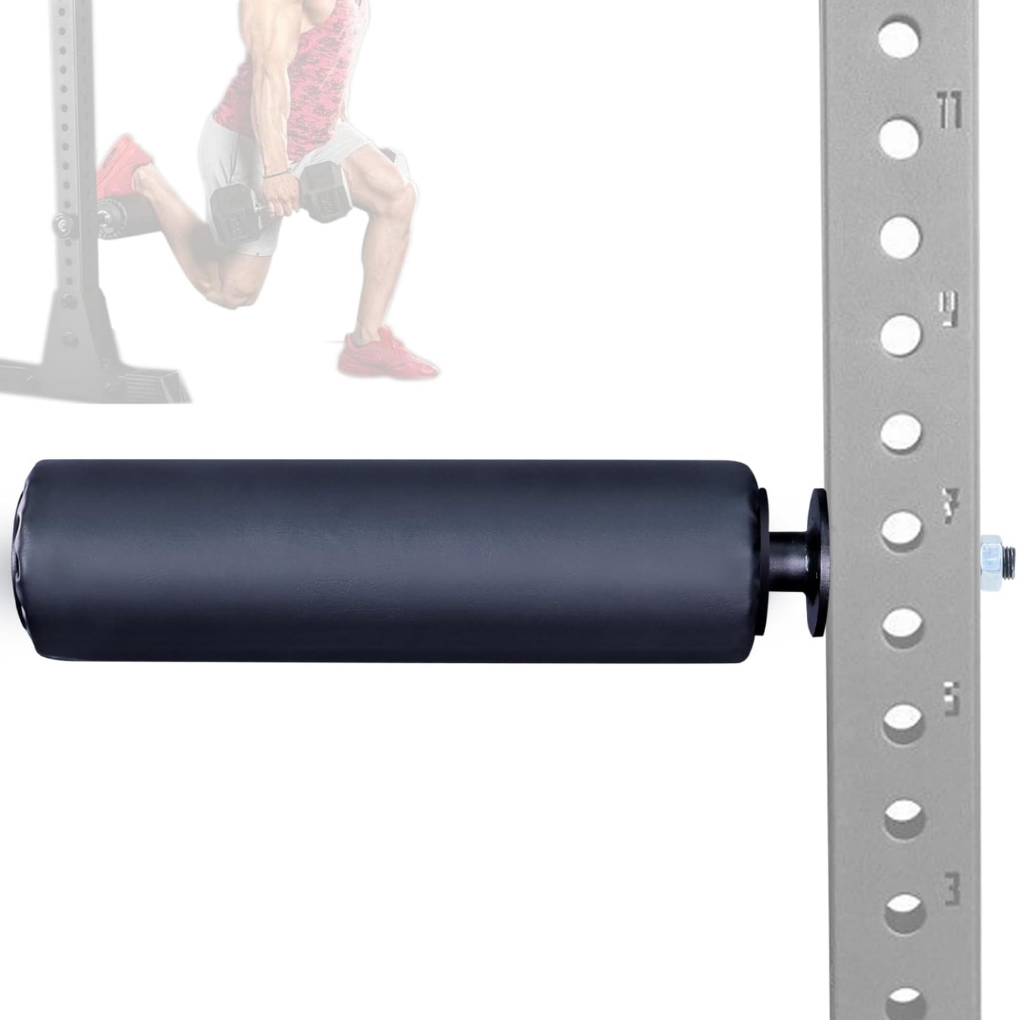 MARLANG Single Leg Squat Roller for Squat Rack Power Rack Attachments Bulgarian Split Squat for Workout Equipment Home Gym Accessories