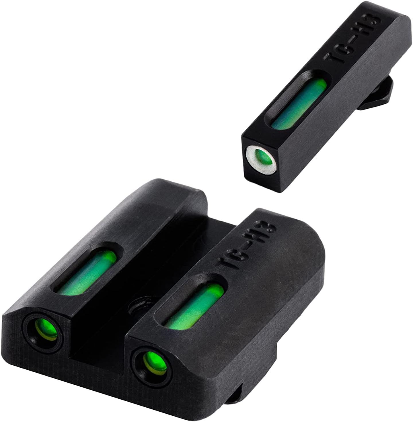 TRUGLO TFX Handgun Sight | Durable Shock-Resistant Compact Brightly Glowing Tritium & Fiber-Optic Xtreme Day/Night Sight for Handguns