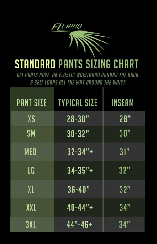 FL Camo Hammock Lightweight Performance Pants (Y-XS)
