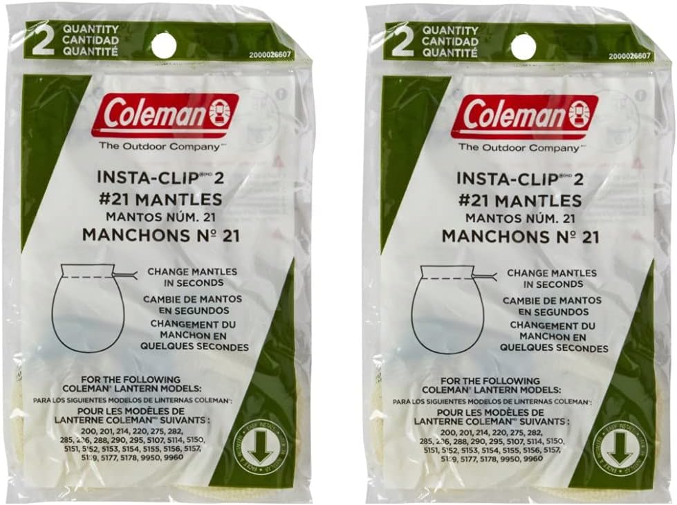 Coleman 21A134C Mantle Sock Instaclip Wire 4Pk Lantern