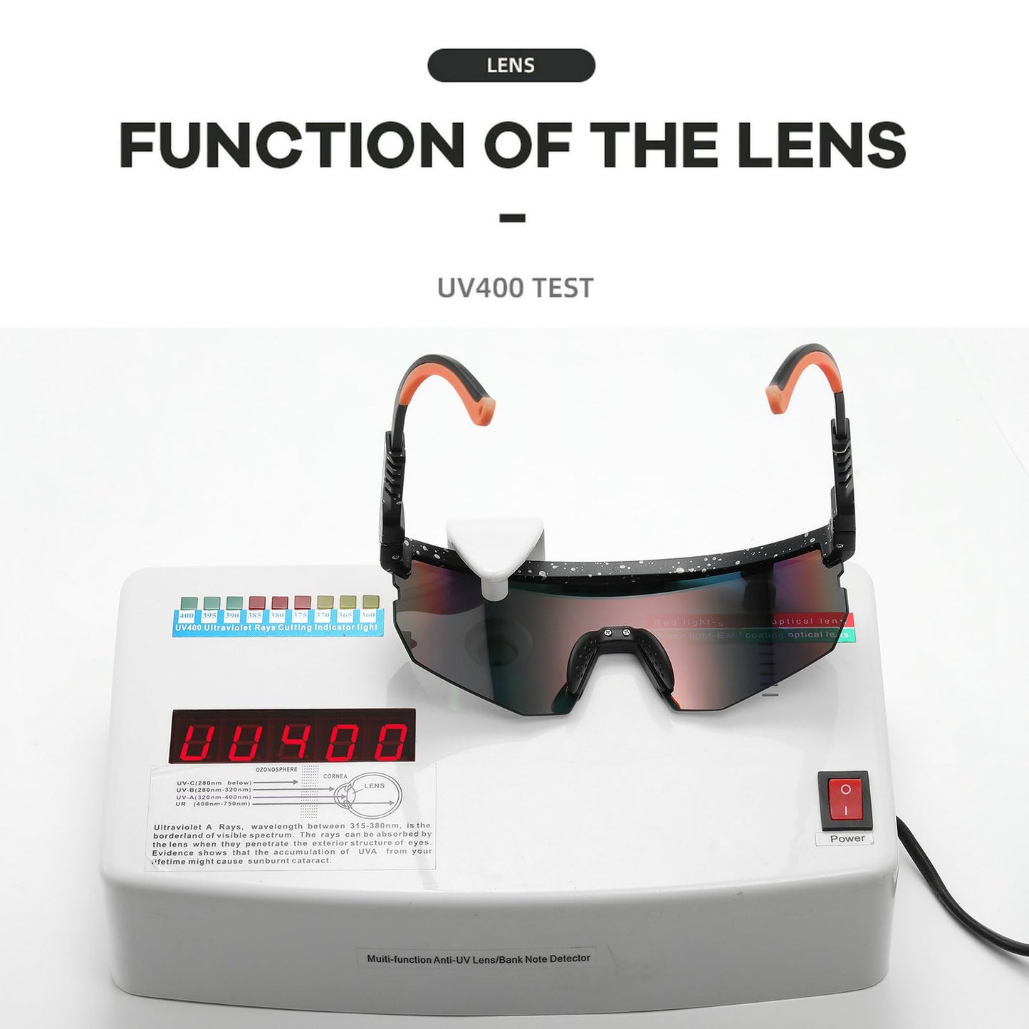 Rycrosdy Two Sizes Polarized Sunglasses UV400 For Adults Youth Men Women Outdoor Sport Baseball Cycling Glasses - JA29