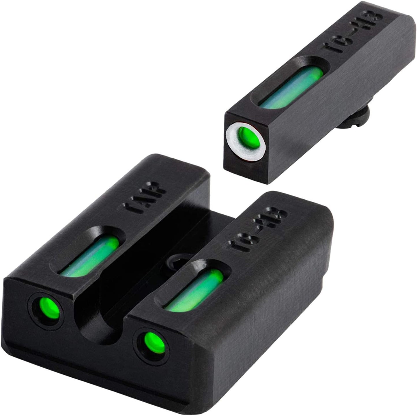 TRUGLO TFX Handgun Sight | Durable Shock-Resistant Compact Brightly Glowing Tritium & Fiber-Optic Xtreme Day/Night Sight for Handguns