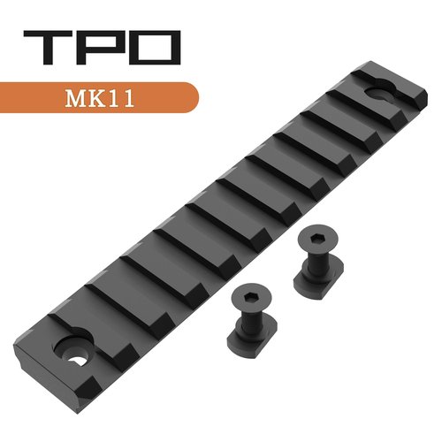 11-Slot Aluminum Mlok Picatinny Rail Mount, T-Nuts & Screws & Hex Wrench Included (MK11)