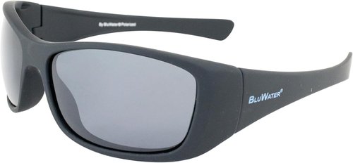BluWater Paddle Polarized Sunglasses Matte Black Frames w/Grey Lenses by Global Vision