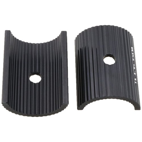heyous 1 Pair Black 25.4 to 31.8MM Cycling Parts Components Bike Handlebar Shim Bicycle Handlebar Stem Shim Handle Bar Adapter Reducer Aluminum Alloy Clamp Spacer Conversion Shims