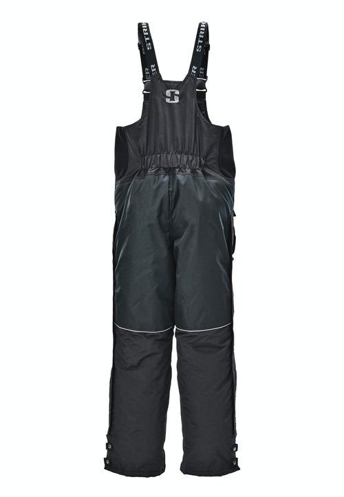 Striker Men’s Climate Insulated, Waterproof Ice Fishing Bib with Sureflote Flotation Technology, Black/Gray, 2X-Large