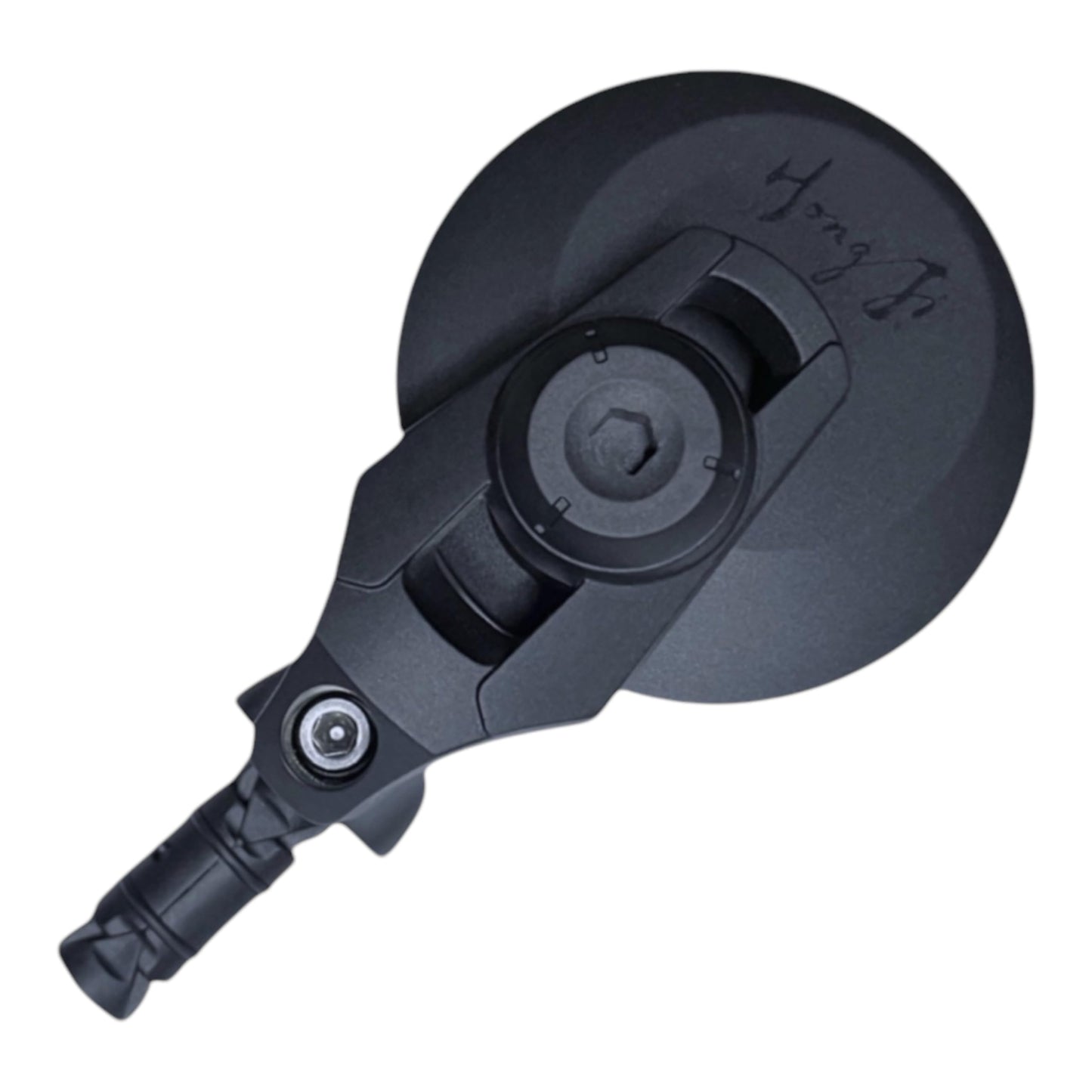 Generic Bike Handlebar-End Rear View Mirror, 2K HD Anti-Glare capability up to 50%, Shatterproof, Nylon Fiber Frame, Adjustable, 15-22mm Handlebar Fit (Silver, EV001S)