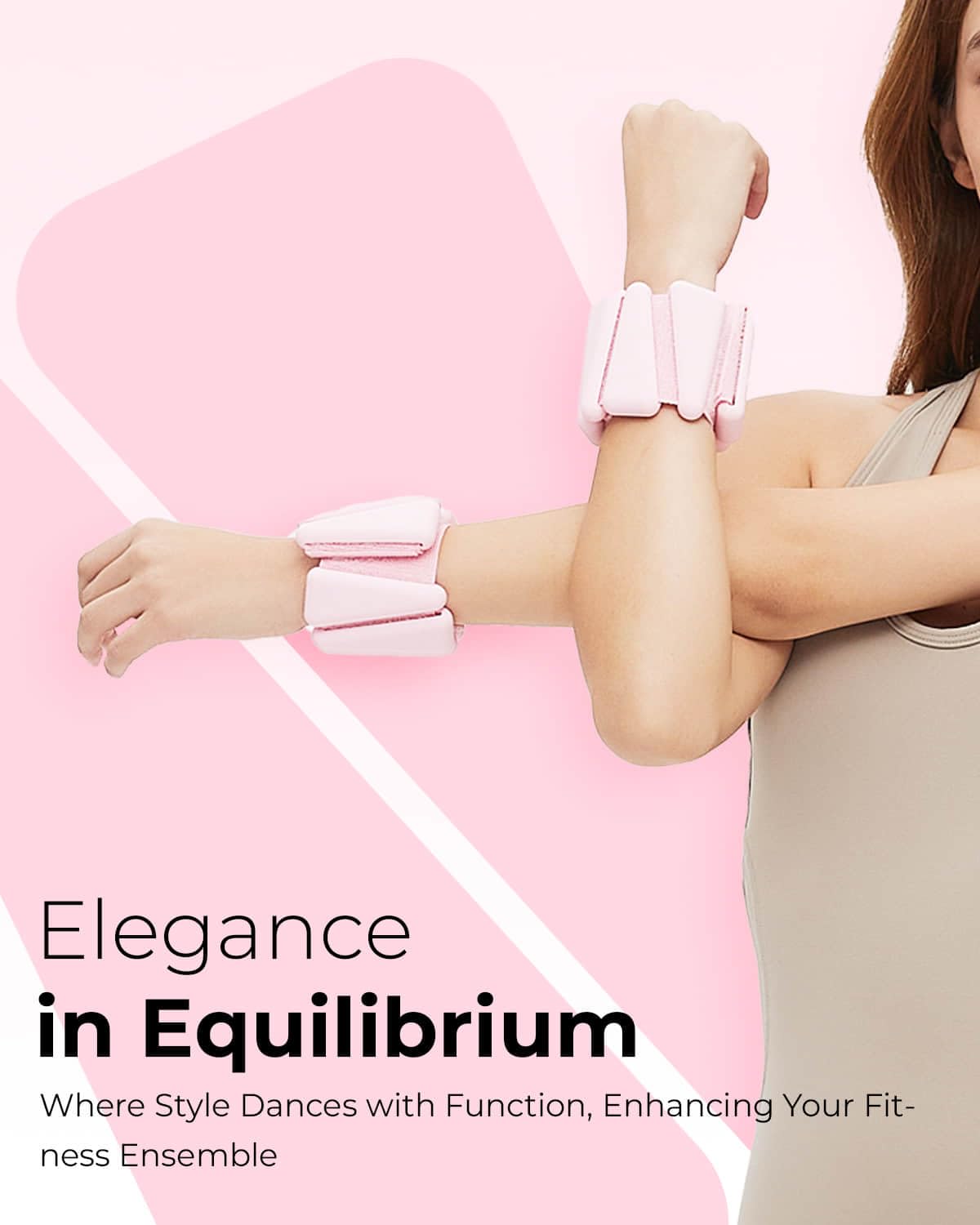 kure.fit Pink Wrist & Ankle Weights + Pink Hand Weight Bars Bundle Set