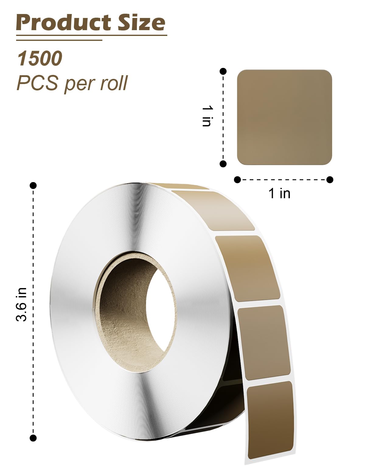 1500 PCS 1-Inch Target Pasters, Self-Adhesive Target Tape for Cardboard & Paper Silhouette Targets, Perfect for USPSA, IPSC, IDPA, and Shooting Practice