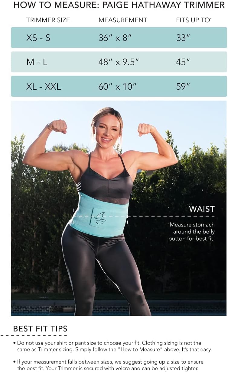 Sports Research® Sweet Sweat Waist Trimmer - Premium Sweat Enhancing Fitness Belt for Women & Men - 5 Adjustable Sizes