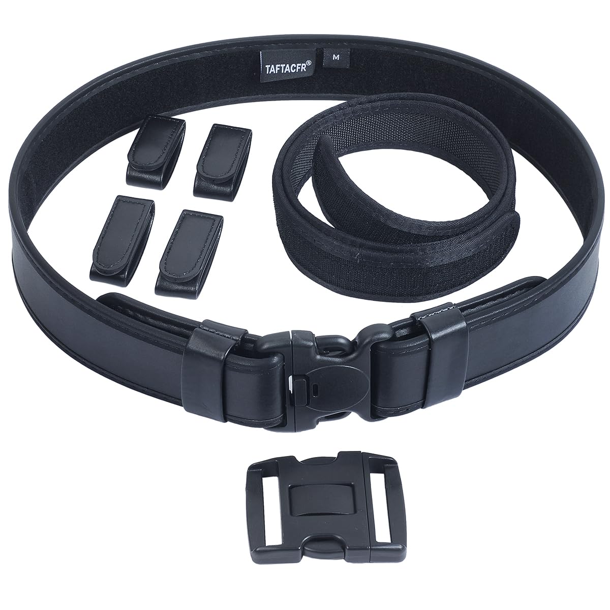 TAFTACFR Duty Belt for Law Enforcement Utility Security Military Police 2.25" Tactical Patrol Belt Set