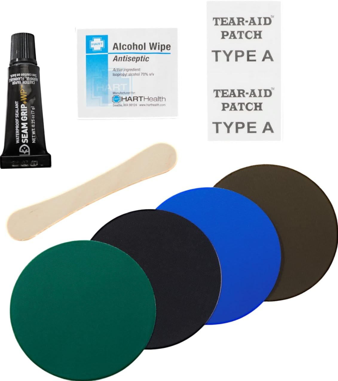 Therm-a-Rest Camping Mattress Repair Kit - Fast 4-Hour Cure, Adhesive & Instructions Included
