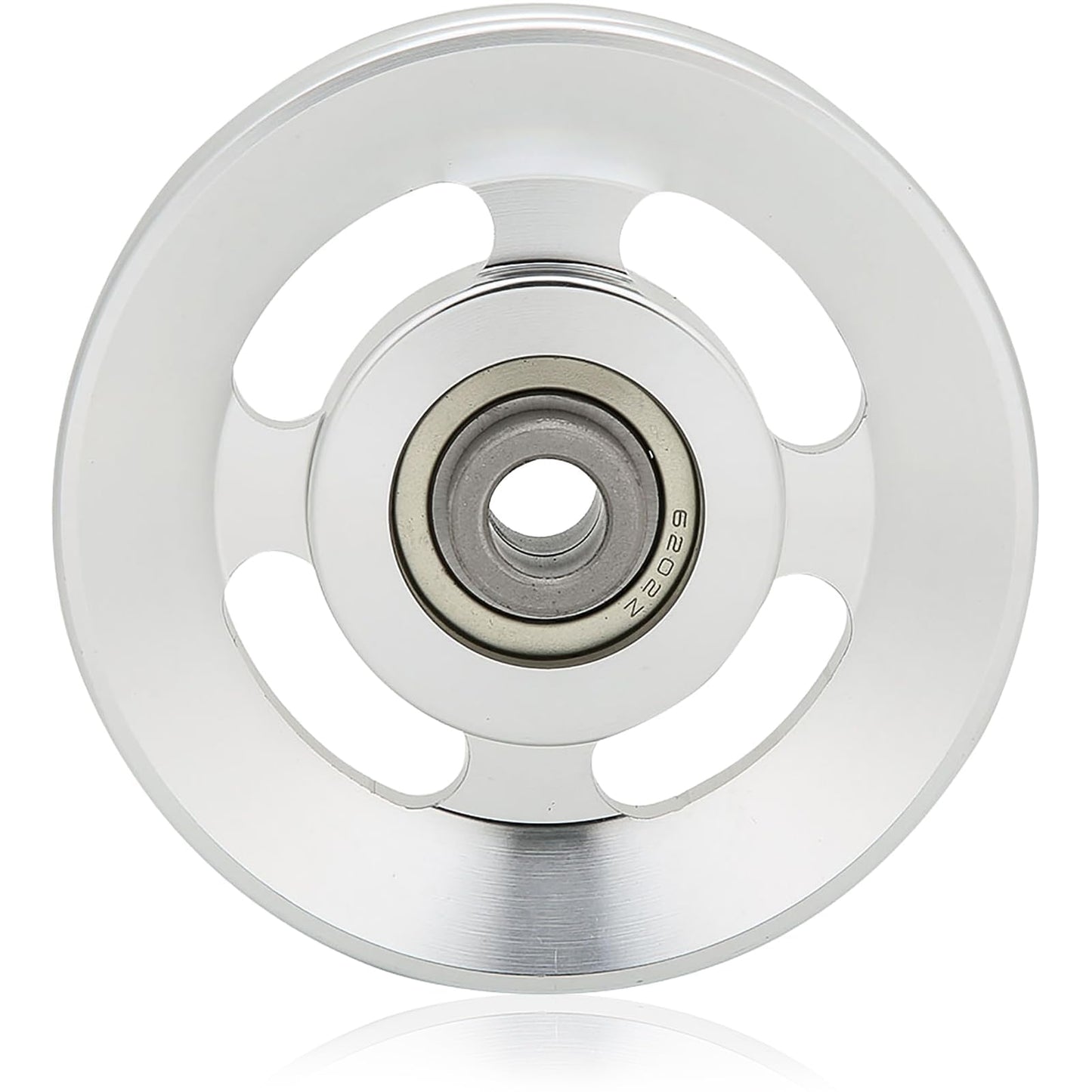 Cyrank Pulley Wheel, 90mm Universal Aluminium Alloy Gym Cable Pulley Wheel Rotation 360 Degree Traction Pulley Wheel for Cable Machine Gym Equipment