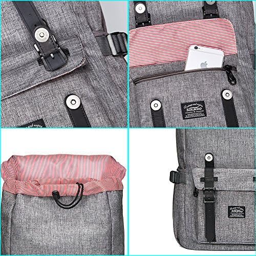KAUKKO Backpack, (Black (E5-3), 45 x 27 x 17cm (HxBxT)