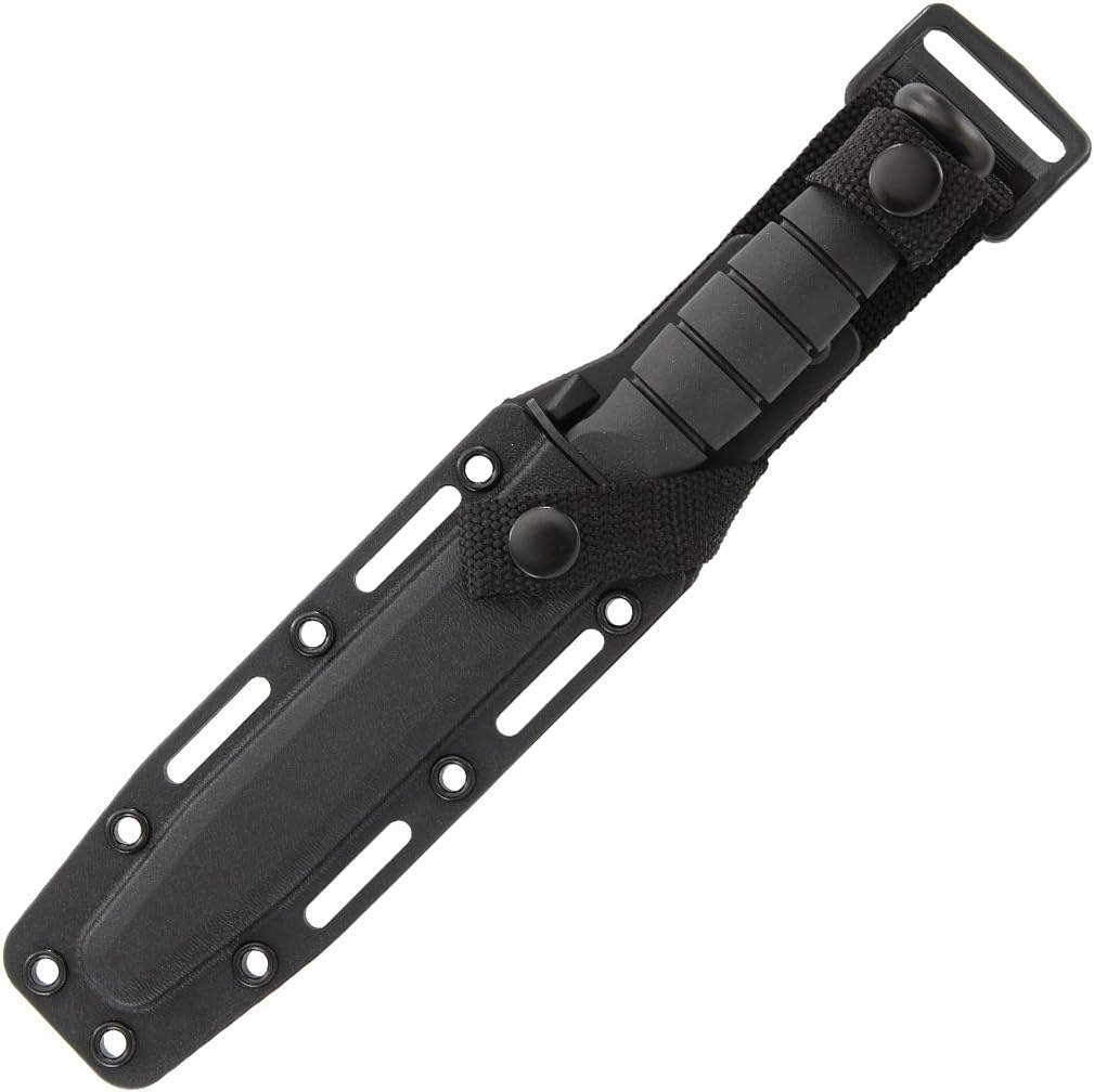 KA-BAR 5054, Short Fighting/Utility Knife, Tanto, Black,Medium