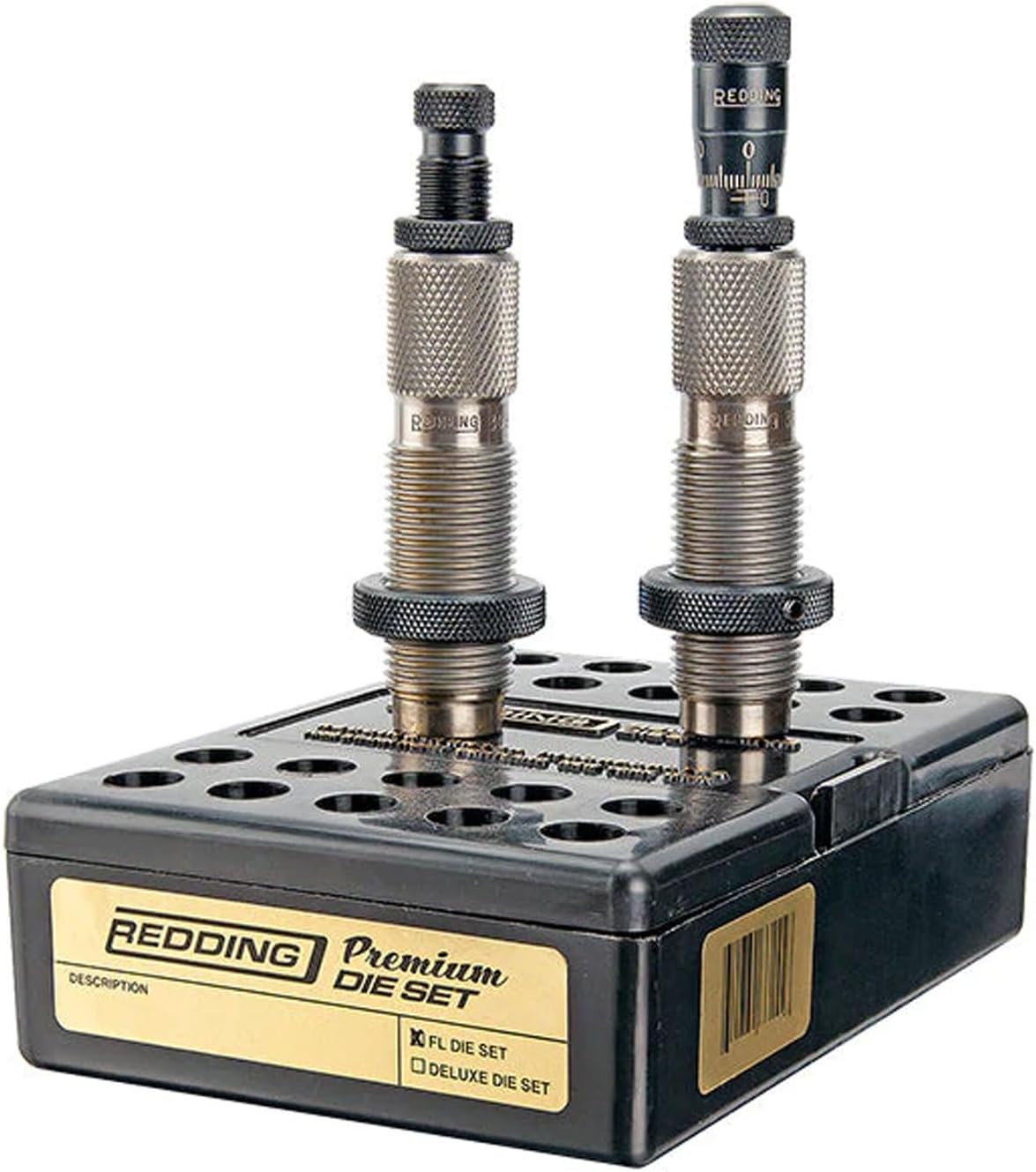 Redding Premium Series Die Set for .300 Winchester Magnum Cartridges | Reliable Reloading Dies with Cartridge Loading Block