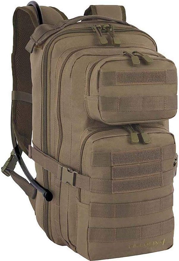 Surge Tactical Hydration Pack by Fieldline | Military Backpack with MOLLE System | Survival Bug Out Bag | 22L Storage Capacity + 3L Reservoir (Digital Sand)