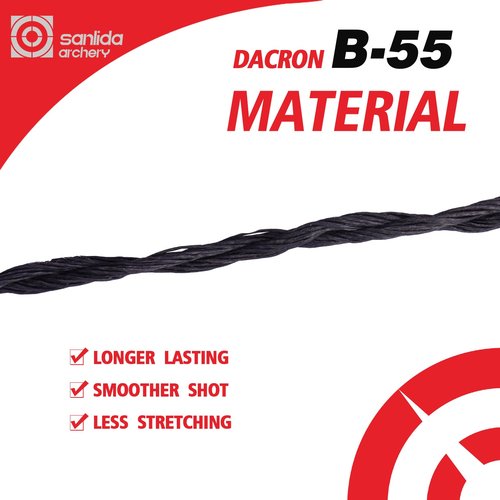 sanlida Archery 2pcs Bow String Replacement for Recurve Bow, Standard/Universal Dacron BCY B55 Bowstring Replacement, AMO Length 48"/54"/62"/66"/68"/70",12 Strands (70inch)