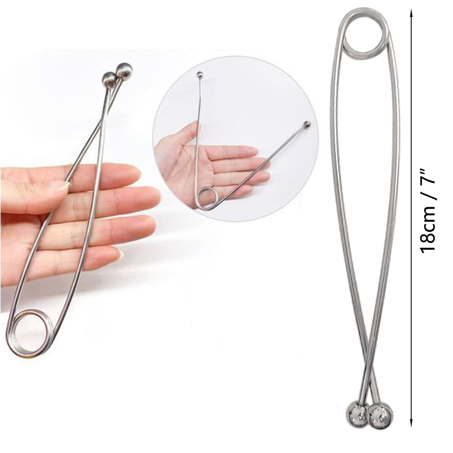 3 Sets Stainless Steel Fish Mouth Spreader Jaw Retractor Spring Fish Mouth Opener Fish Mouth Hook Remover