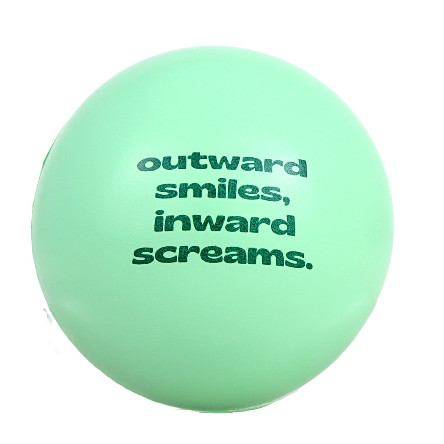 Funny Stress Ball Grip Strengtheners, Outward Smiles, Inward Screams, Gag Gifts for Coworkers (Pack of 3)