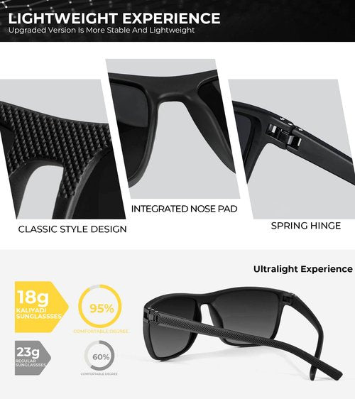 KALIYADI Matte Black Sunglasses