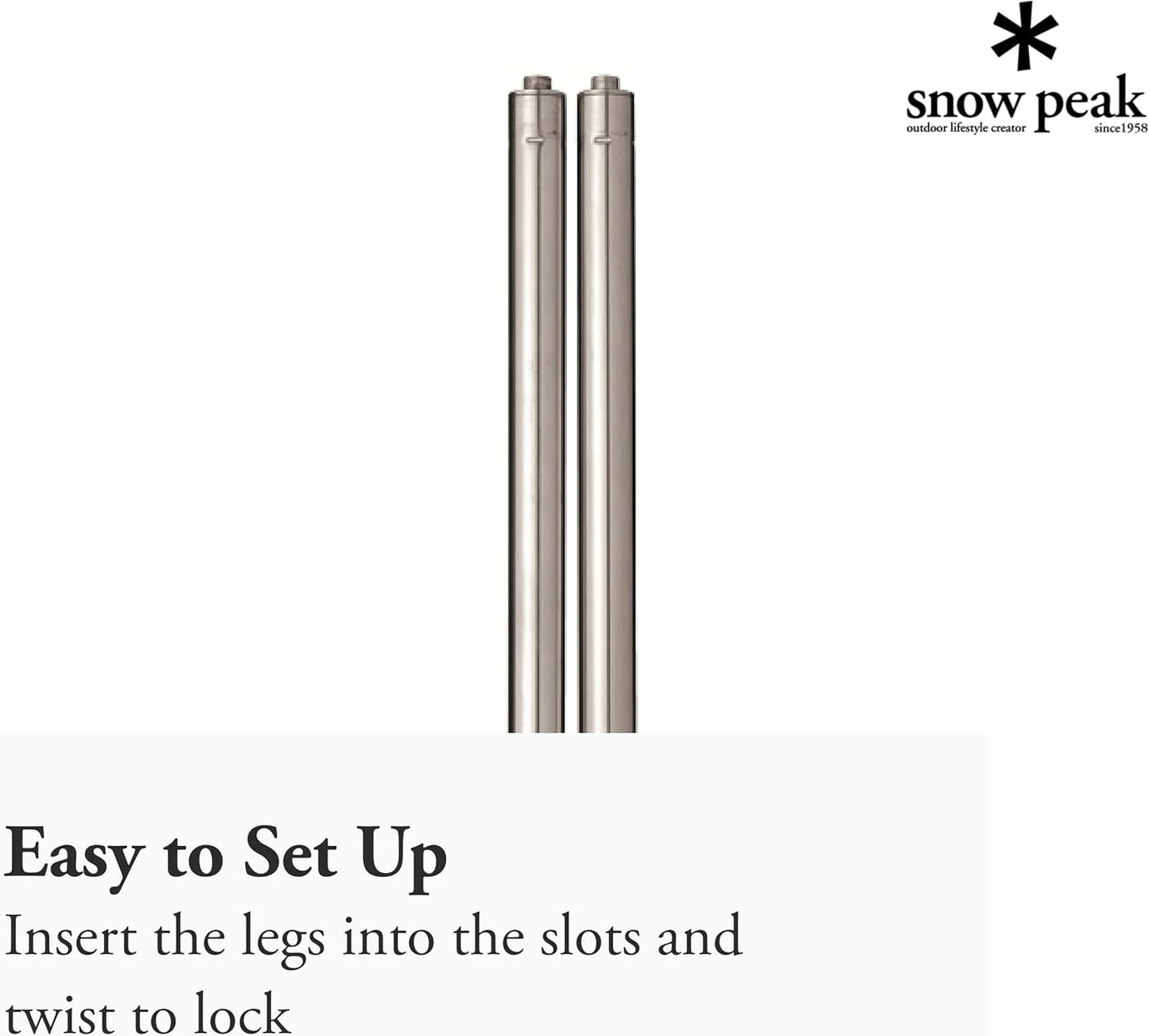 Snow Peak Iron Grill Table 400 Leg Set