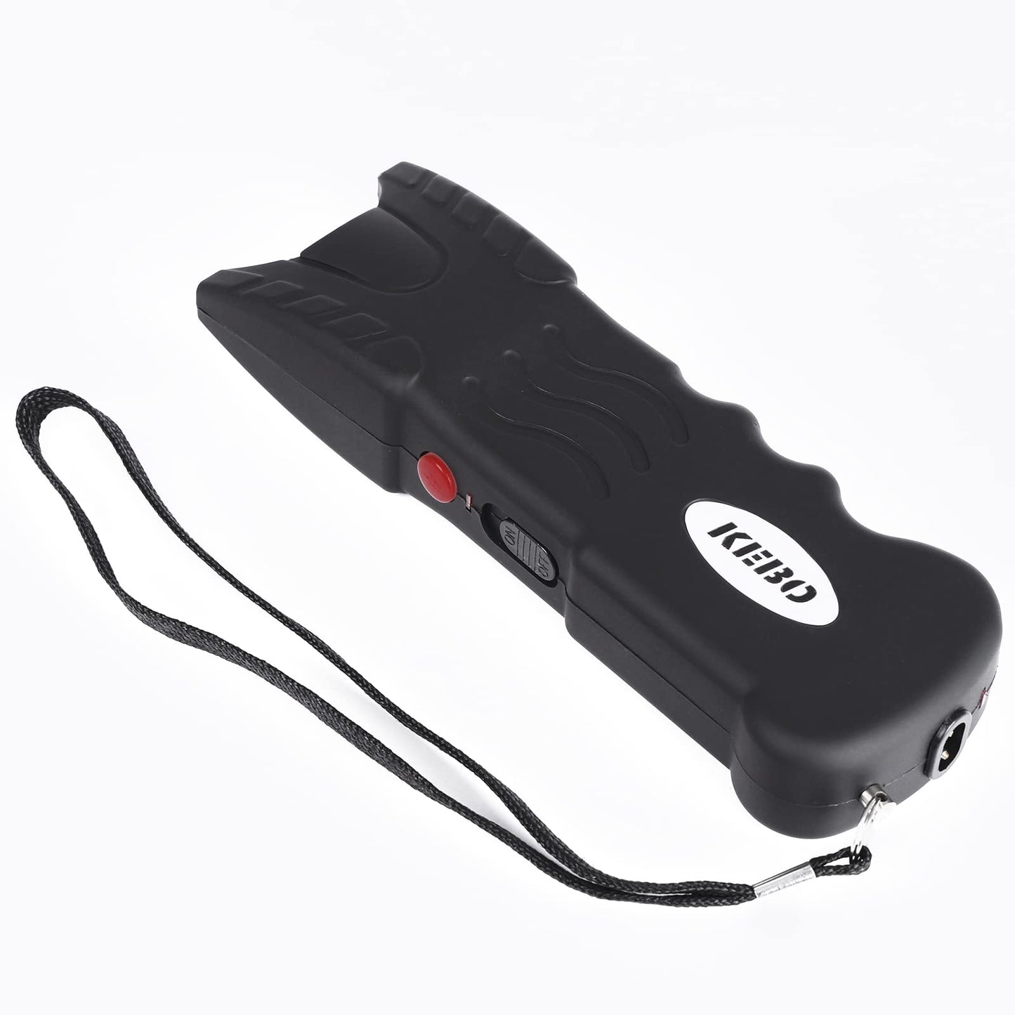 KEBO - 59 Billion Stun Gun - Rechargeable with Safety Disable Pin LED Flashlight, Women Outdoor Personal Defense Tool Wife Gift, Black